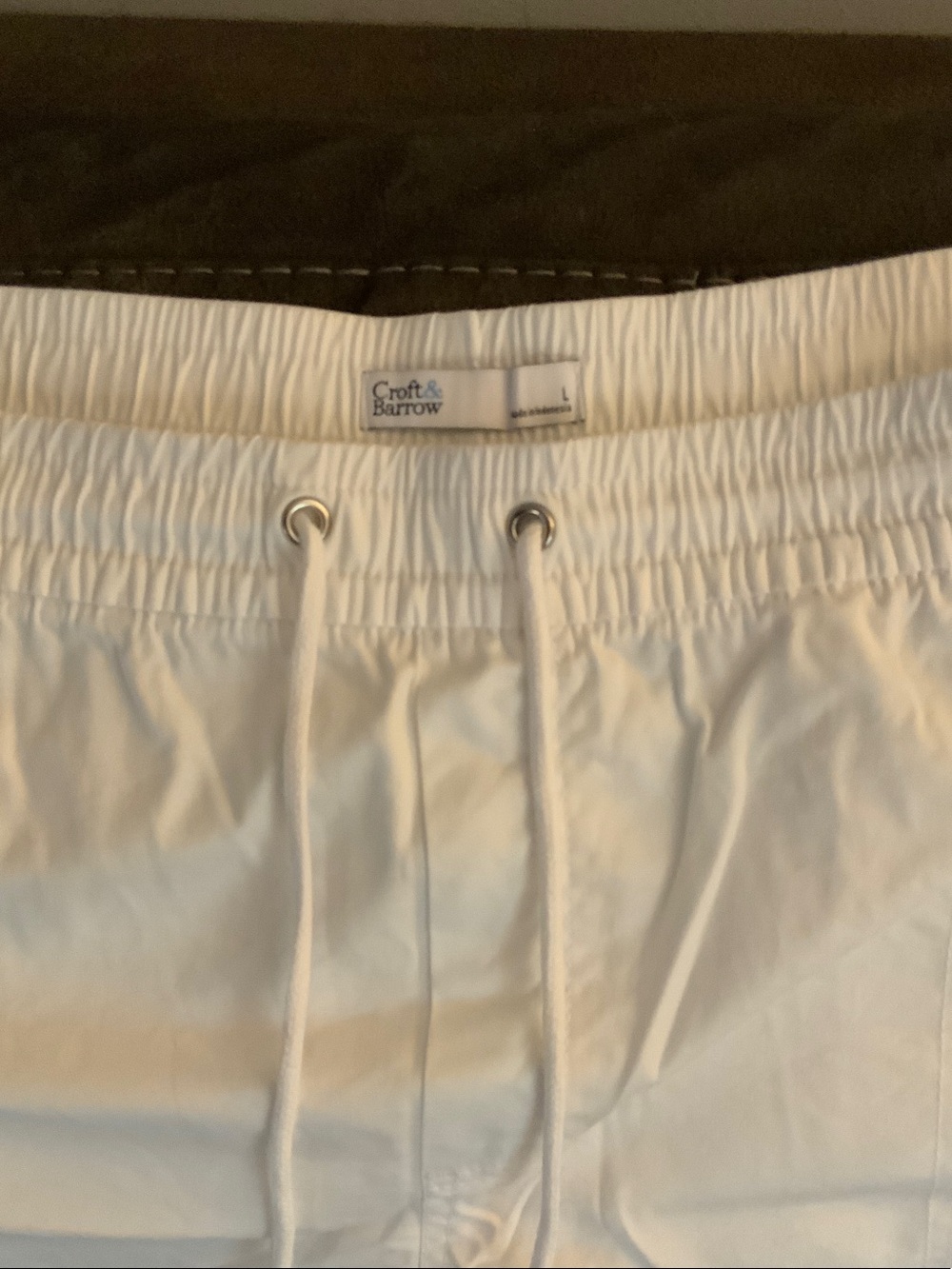 croft & barrow White Elastic Women’s Shorts